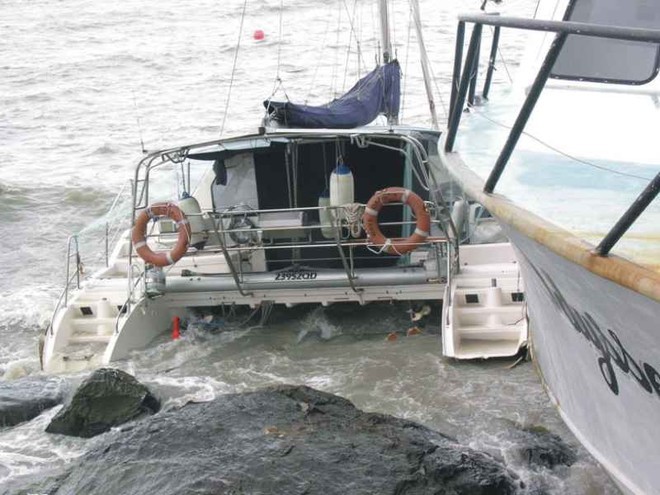 Storm damage - Airlie Beach/Cannonvale © Jim Gard, Fusion Catamarans Airlie Beach http://www.fusioncats.com.au