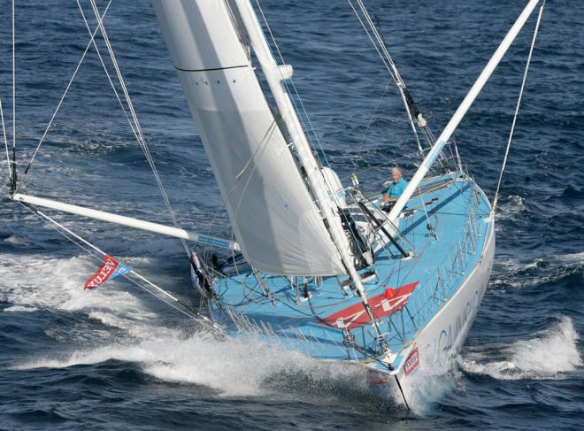 Sir Robin Knox-Johnston, Saga Insurance starts leg 2 of the VELUX 5 Oceans from Fremantle, Western Australia to Norfolk, Virginia, USA © onEdition http://www.onEdition.com