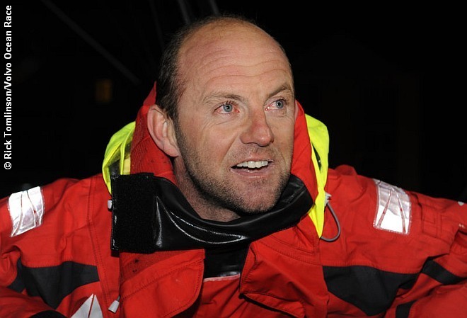Green Dragon, skippered by Ian Walker (GBR) (pictured) finish third on leg 7 from Boston to Galway © Rick Tomlinson/Volvo Ocean Race http://www.volvooceanrace.com