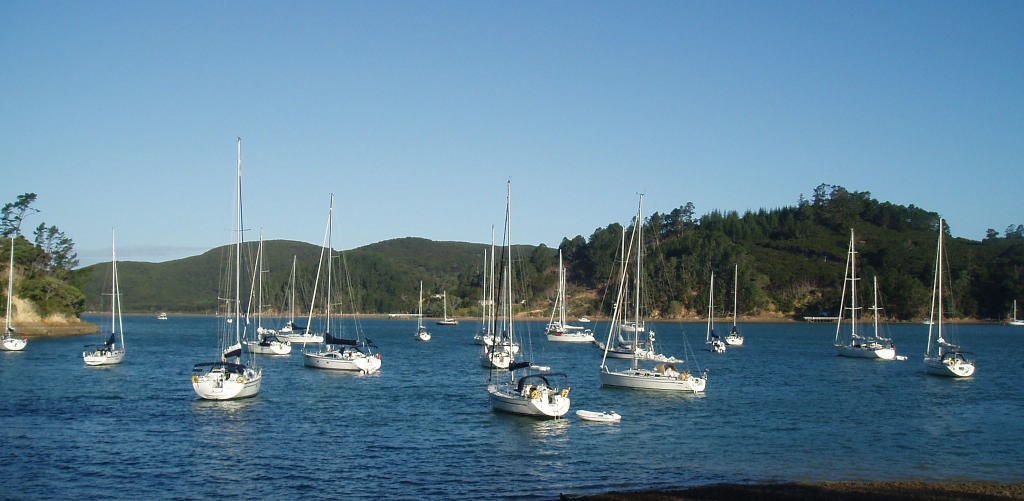 Bavarias anchored off Lidgard House. photo copyright Jane Pares - IMB taken at  and featuring the  class