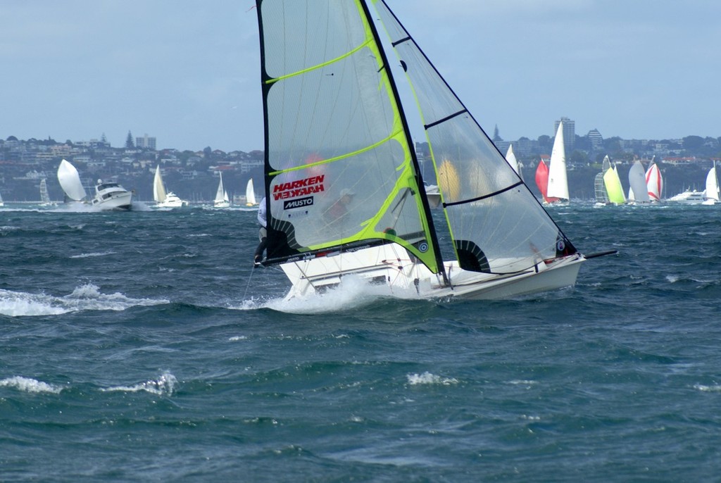 The 49er crew of Peter Burling and Blair Tuke at the start of the 2009 HSBC Coastal Classic start © Richard Gladwell www.photosport.co.nz