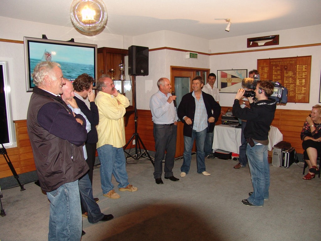 All but three of the surviving Ceramco crew were at the Mast Party.  © Richard Gladwell www.photosport.co.nz