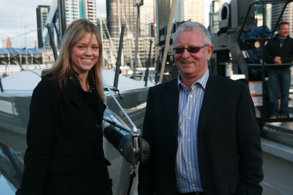 Jim Farmer , with daughter Georgia at the Georgia Racing launch photo copyright Zoe Hawkins www.wildemedia.co.nz taken at  and featuring the  class