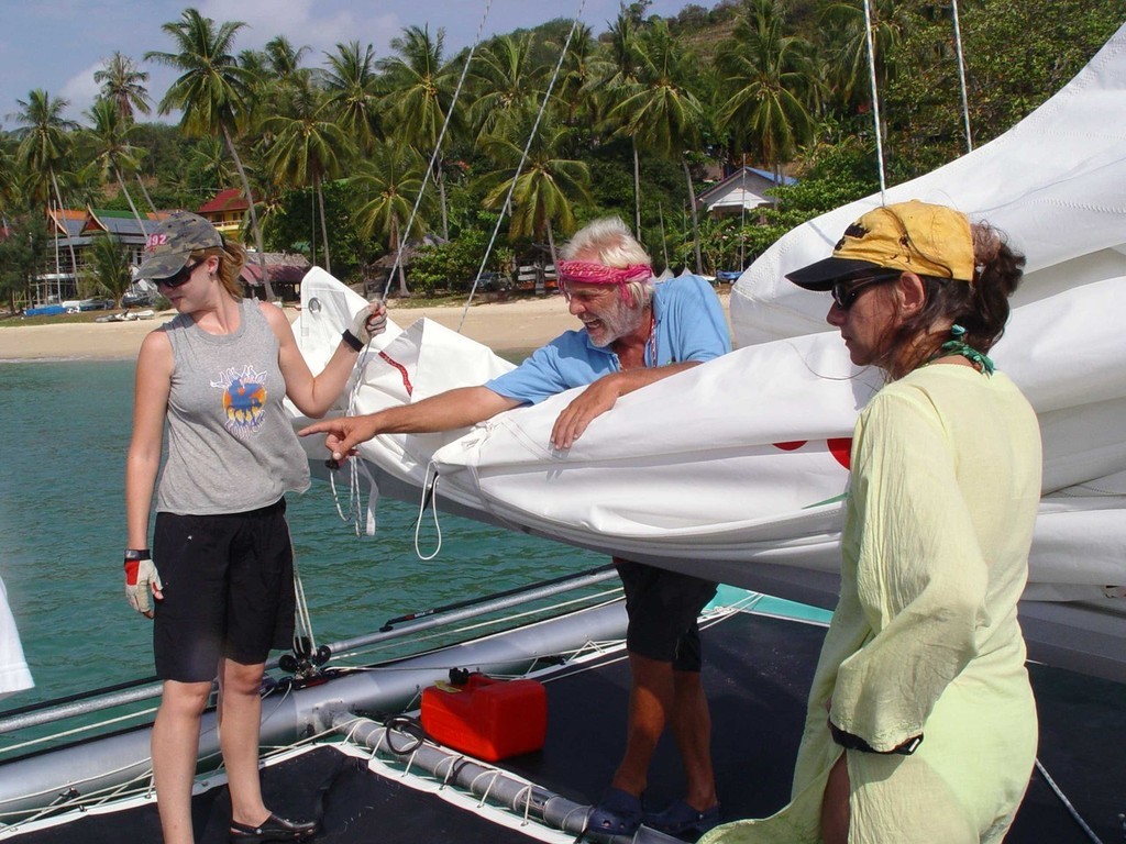 Safety lecture with instructor Chris Jongerius. SIA training, Phuket. © Mike Downard