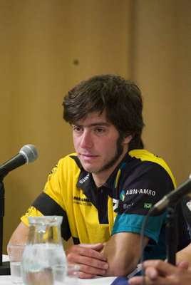 Lucas Brun at the ABN AMRO TWO press conference in Portsmouth on 23rd May 2006. Volvo Ocean Race 2005-2006 © Paul Todd © Volvo Ocean Race http://www.volvooceanrace.com
