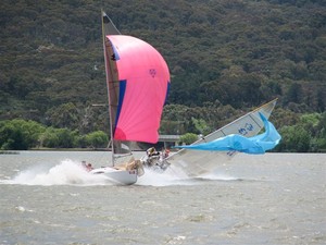 Big Crash Elliott 7 style - Results Consulting City of Canberra Regatta photo copyright Matthew Owen taken at  and featuring the  class
