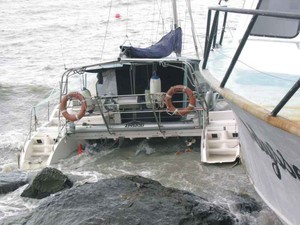 Storm damage - Airlie Beach/Cannonvale photo copyright Jim Gard, Fusion Catamarans Airlie Beach http://www.fusioncats.com.au taken at  and featuring the  class