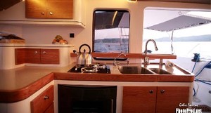 Outremer 49 galley shot photo copyright SW taken at  and featuring the  class