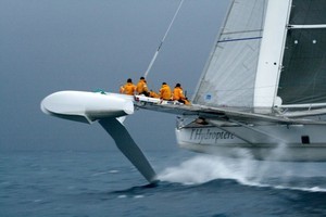 l'Hydroptere sailing photo copyright SW taken at  and featuring the  class