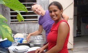 web Taia Marsters and Nancy washing up photo copyright BW Media taken at  and featuring the  class