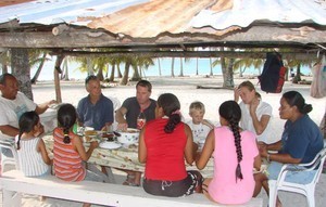 web lunch with the Marsters on Palmerston Atoll photo copyright BW Media taken at  and featuring the  class