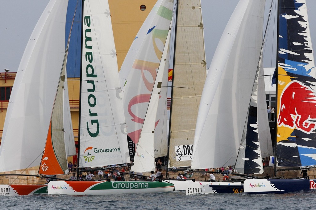 Fleet of the Extreme 40 Sailing Series on Day 1 in Almeria © Paul Wyeth / OC Events