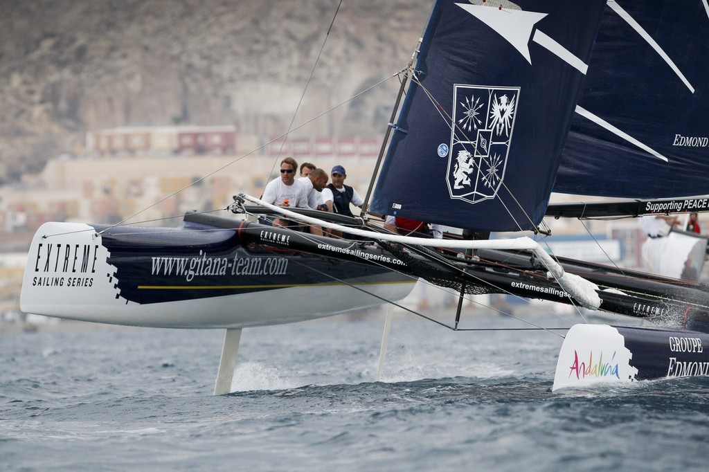 Groupe Edmond de Rothschild on Day 1 of the Extreme 40 Sailing Series in Almeria © Paul Wyeth / OC Events