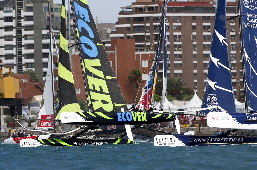 Fleet of the Extreme 40 Sailing Series during Day 2 in Almeria © Paul Wyeth / OC Events
