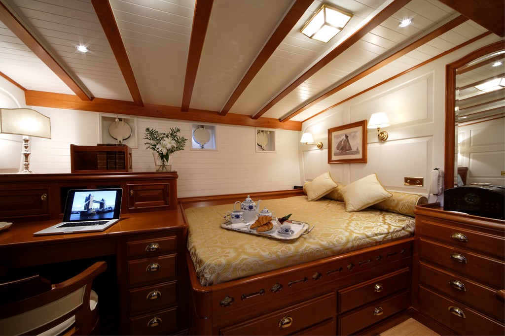 Elena master cabin.JPG photo copyright SW taken at  and featuring the  class