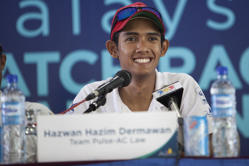 Hazwan Hazim at the Malaysian Match Racing Championships 2010. Kuala Terengannu, Malaysia. 20 October 2010. Photo: Subzero Images/Monsoon Cup photo copyright Gareth Cooke Subzero Images/Monsoon Cup http://www.monsooncup.com.my taken at  and featuring the  class