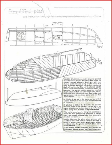 Construction diagram of Vindex 32 before production in fibreglass<br />
 © SW