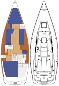 Arcona 340 layout photo copyright SW taken at  and featuring the  class