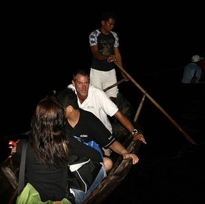 Neptune Regatta 2011.  Freeboard? What freeboard? Indonesian gondolas pressed as landing craft. photo copyright Guy Nowell http://www.guynowell.com taken at  and featuring the  class
