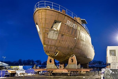 construction - New Rainbow Warrior III © Alessandra Suardi