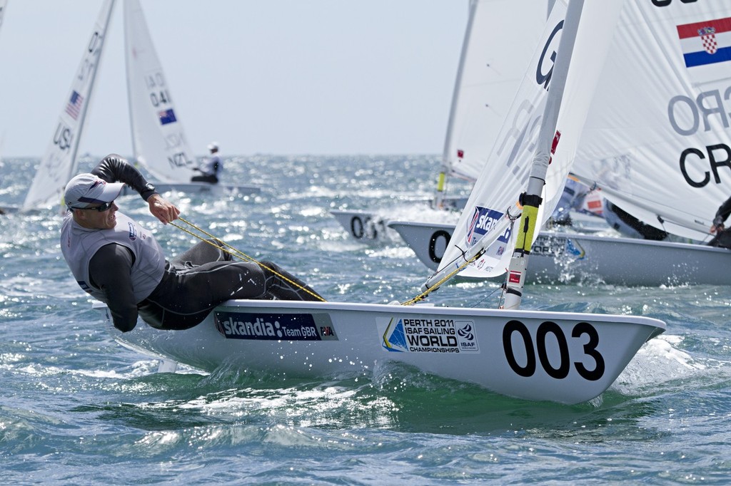 Day 13. GBR Nick Thompson - Perth 2011 ISAF Sailing World Championships ©  Alex McKinnon Photography http://www.alexmckinnonphotography.com