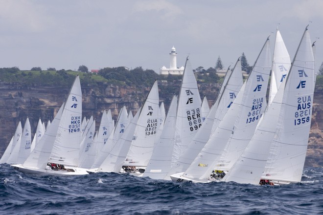 SAILING -  Etchells Worlds 2012 - 20-25 February 2012, Sydney (AUS) <br />
 <br />
START LINE ©  Andrea Francolini Photography http://www.afrancolini.com/