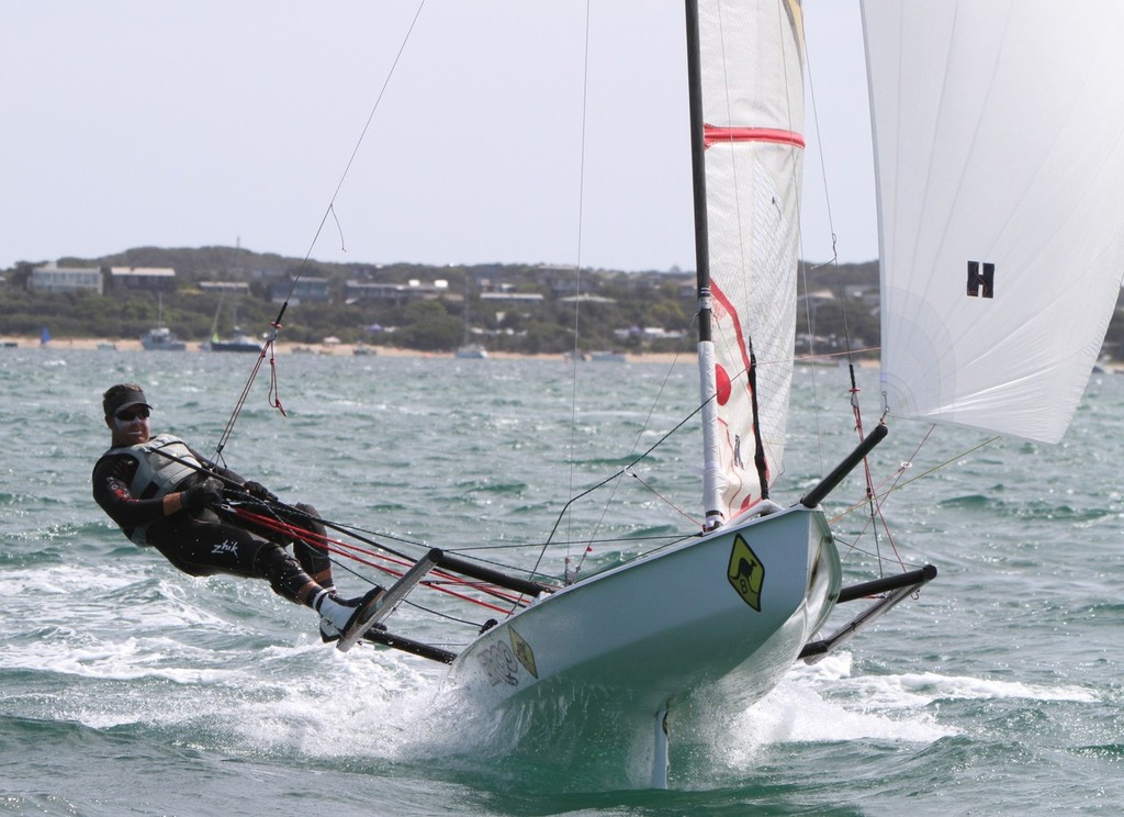 Richie Robertson - Musto Performance Skiff Australian Championships 2012 photo copyright Russell Bates taken at  and featuring the  class
