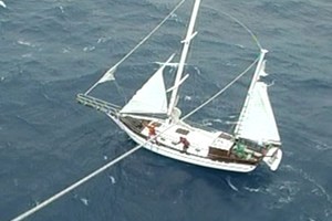 Cheval de Mer - no engine, sailed shredded, they held on for days until the weather allowed a tow photo copyright  SW taken at  and featuring the  class