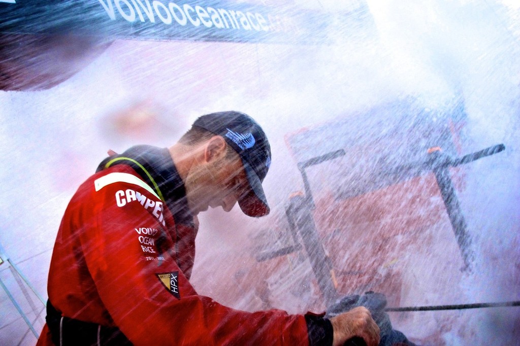 Onboard CAMPER with Emirates Team New Zealand during leg 7 of the Volvo Ocean Race 2011-12, © Hamish Hooper/Camper ETNZ/Volvo Ocean Race