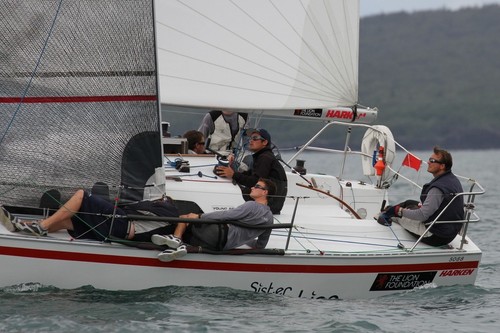  All eyes on sail trim - 2012 Harken Young 88 Nationals © Richard Gladwell www.photosport.co.nz