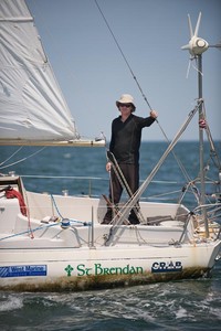 The wind begins to freshen as Matt Rutherford sails toward the mouth of the Chesapeake Bay. the finish line for his record-breaking solo, nonstop circumnavigation of the Western Hemisphere. Matt left Annapolis in June of 2011 on this historic 23,000 mile journey to raise awareness and funds for the Chesapeake Regional Accessible Boating (CRAB). CRAB is a nonprofit sailing program for people with disabilities. Matt's motivation for the trip is to show people, particularly those with disabilities, photo copyright  SW taken at  and featuring the  class