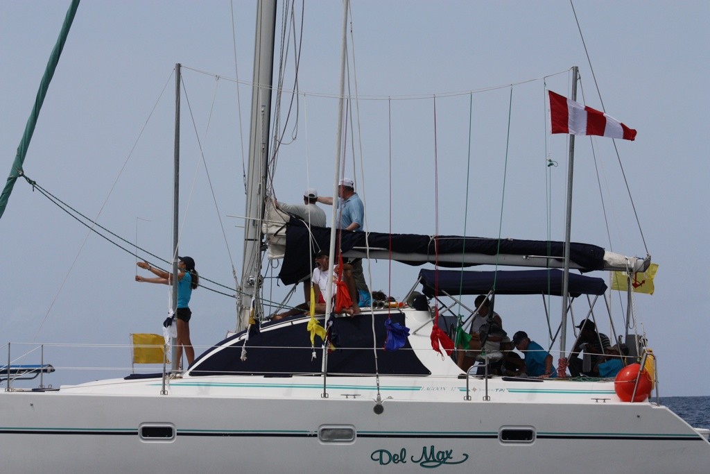 Race Committee search for the elusive wind - Day 4 2012 Optimist Worlds &copy; John Adair