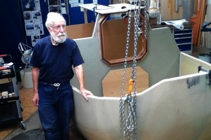 Sven and his half-built boat photo copyright  SW taken at  and featuring the  class