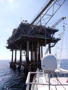 The US Department of Interior gives owners of nonproducing platforms one to five years to remove them photo copyright Andy Burlingham / Black Dog Divers taken at  and featuring the  class
