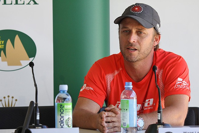 Wade Lewis from Akatea at the 2013 Rolex Sydney Hobart Media conference ©  John Curnow