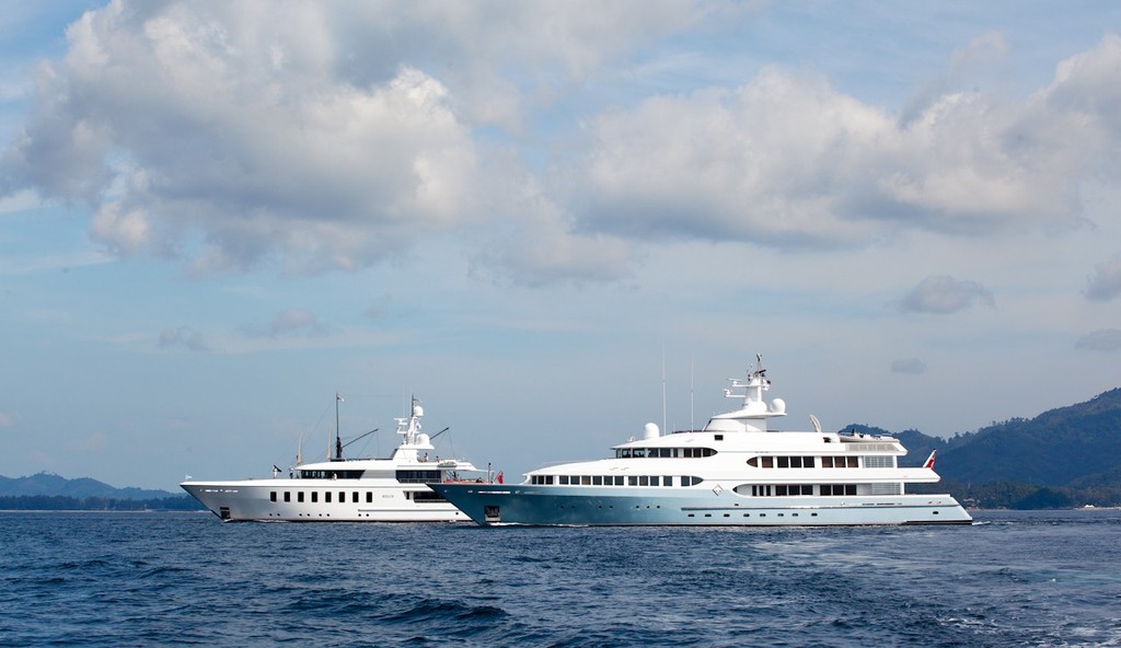 Asia Superyacht Rendezvous 2012 - Helix and Samax. photo copyright Guy Nowell http://www.guynowell.com taken at  and featuring the  class