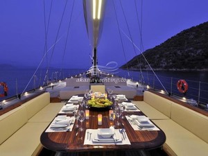Regina deck dining photo copyright  SW taken at  and featuring the  class