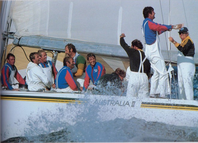 Grant Simmer's first America's Cup win was as navigator aboard Australia II in 1983 - photo © SW