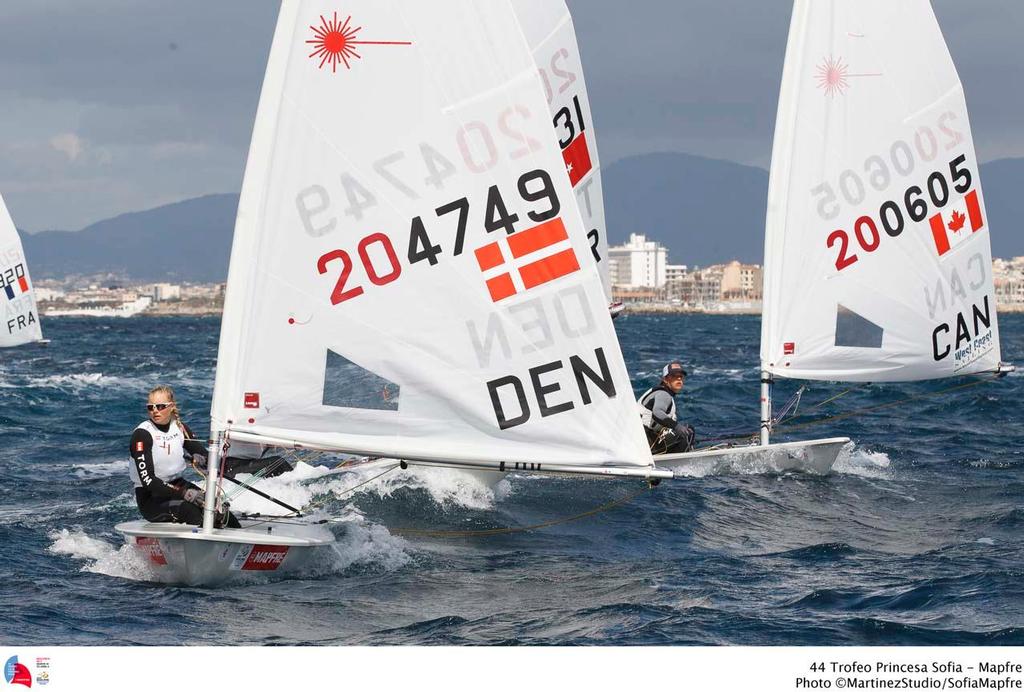 44 Trofeo Princesa Sofia Medal Race,day 6 - Laser Radial; DEN; DEN-204749; 4; Anne-Marie Rindom; Laser Radial; CAN; CAN-200605; 8; Isabella Bertold © MartinezStudio.es