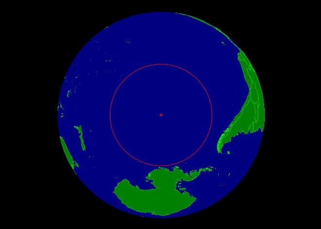Oceanic pole of inaccessibility - Volvo Ocean Race 2015 © Wikipedia