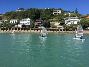 Bic O'Pen at Nelson Yacht Club: Sailing on some of the best water in the world photo copyright Paul Hufflet taken at  and featuring the  class