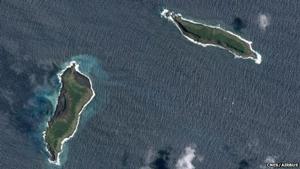 A satellite image of Hunga Tonga before the eruption - Hunga Tonga volcano photo copyright CNES/Airbus taken at  and featuring the  class