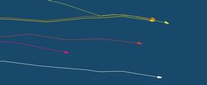 Position report at 25 March 06:40 UTC - Volvo Ocean Race 2015 photo copyright Volvo Ocean Race http://www.volvooceanrace.com taken at  and featuring the  class