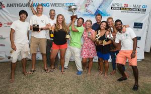 TAZ, Bernie Evan-Wong's team win CSA 4 and the best Caribbean and Antiguan boat in Start Boat A photo copyright Ted Martin taken at  and featuring the  class