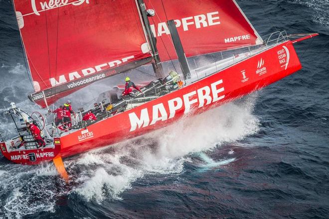 June 09, 2015. MAPFRE passing by Costa da Morte - Coast of Death - in Spanish waters during Leg 8 to Lisbon. ©  Ainhoa Sanchez/Volvo Ocean Race