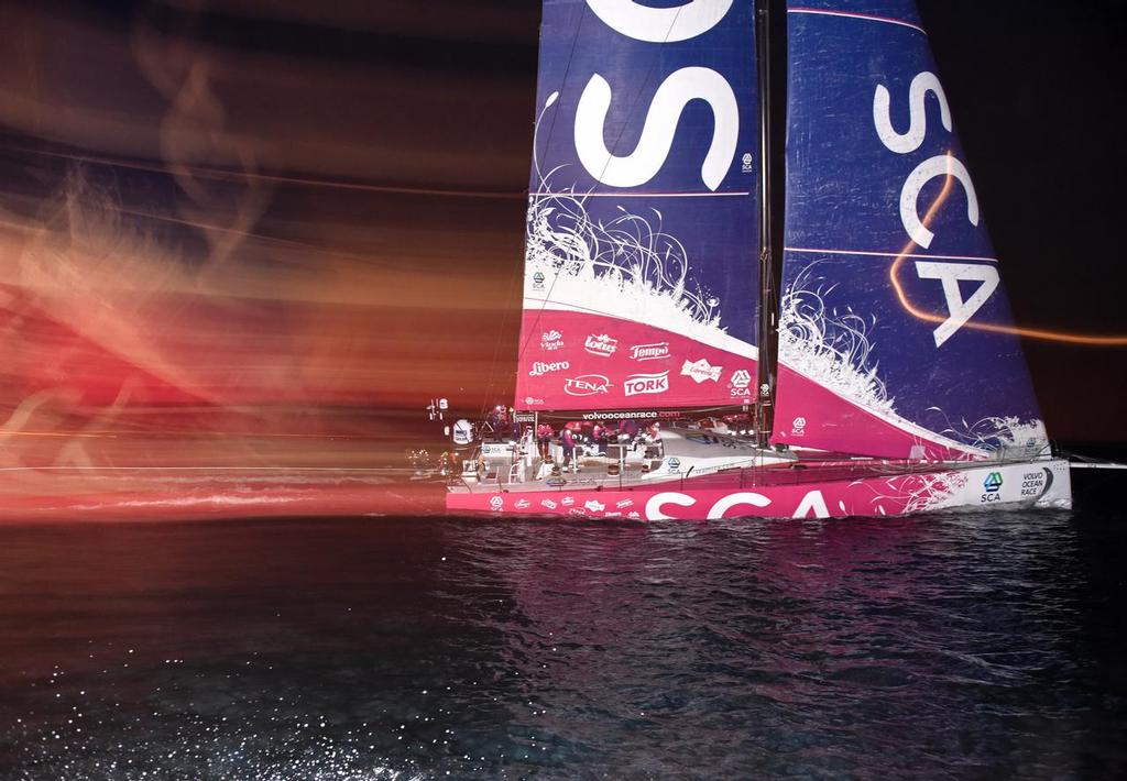 Team SCA win leg 8 of the Volvo Ocean Race. <br />
 © Rick Tomlinson / Team SCA