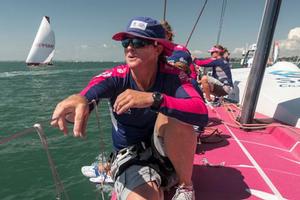Volvo Ocean Race 2014-2015 - Stacey Jackson on Team SCA in Leg 4 Sanya to Auckland. photo copyright Anna-Lena Elled / Team SCA / Volvo Ocean Race taken at  and featuring the  class
