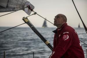 Onboard MAPFRE – A tight night with all the boats still quite close - Leg 8 to Lorient – Volvo Ocean Race 2015 photo copyright Francisco Vignale/Mapfre/Volvo Ocean Race taken at  and featuring the  class