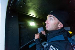 Onboard Team Vestas Wind – Maciel Cicchetti 'Cicho' calls the constant AIS watch to Nico - Leg 8 to Lorient – Volvo Ocean Race 2015 photo copyright Brian Carlin / Team Vestas Wind/Volvo Ocean Race taken at  and featuring the  class