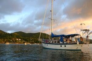 The Destination – Ty Dewi at Anchor in the Caribbean photo copyright Nick Ward taken at  and featuring the  class
